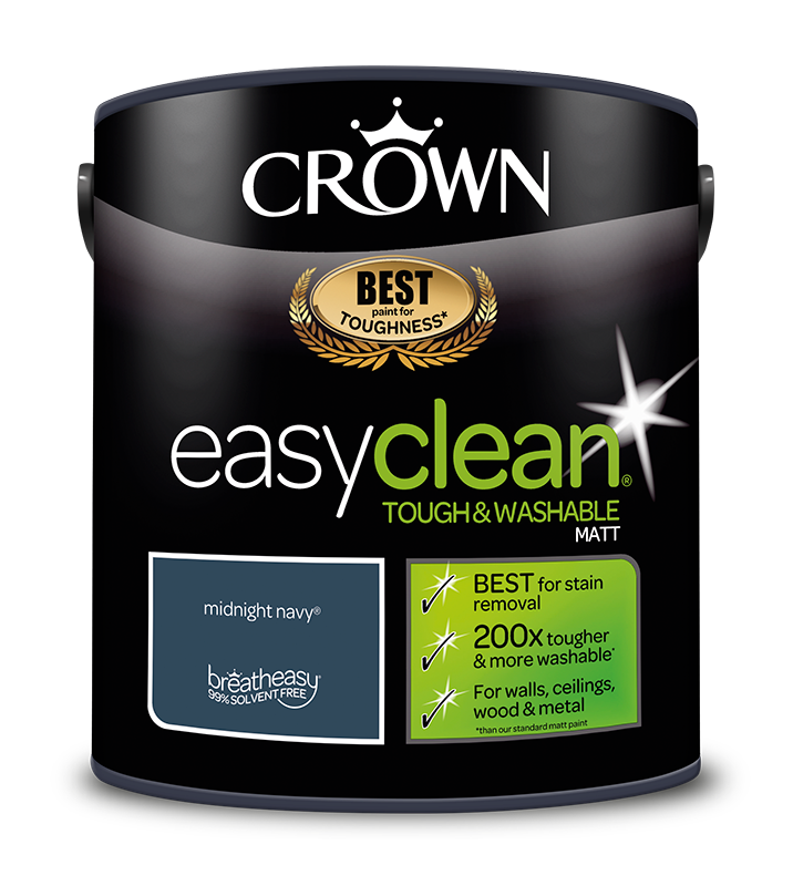 Crown Paints easyclean Matt Emulsion Paint - Blues