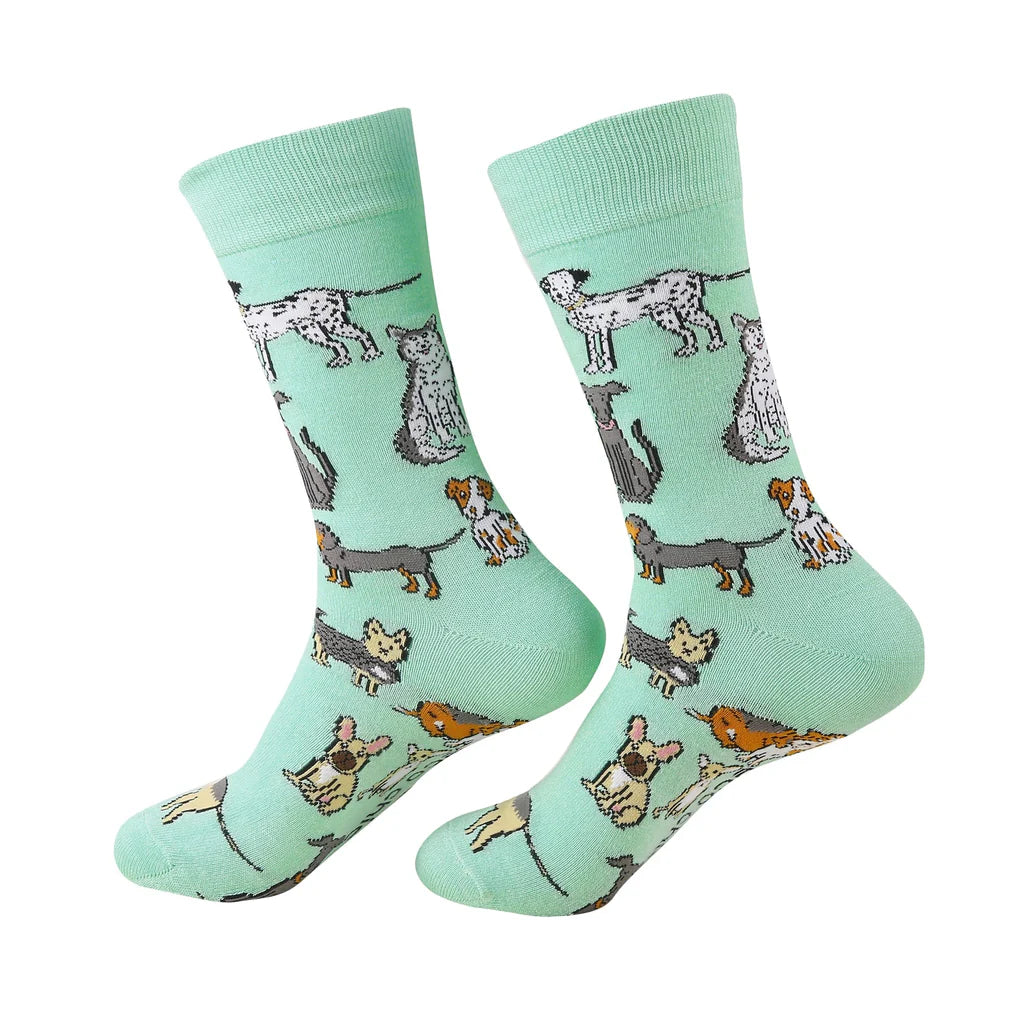 Eco Chic Eco-Friendly Blue Dog Bamboo Socks