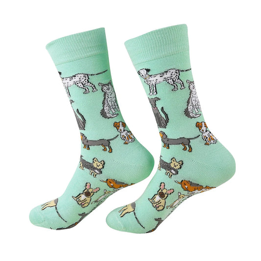 Eco Chic Eco-Friendly Blue Dog Bamboo Socks