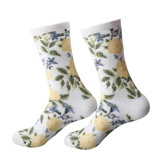 Eco Chic Eco-Friendly Mixed Flowers Bamboo Socks
