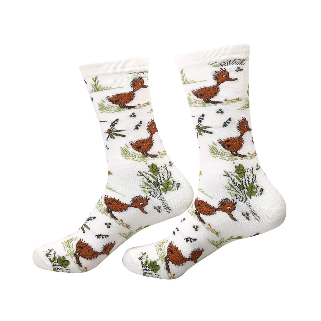 Eco Chic Eco-Friendly Whimsy Ducks Bamboo Socks