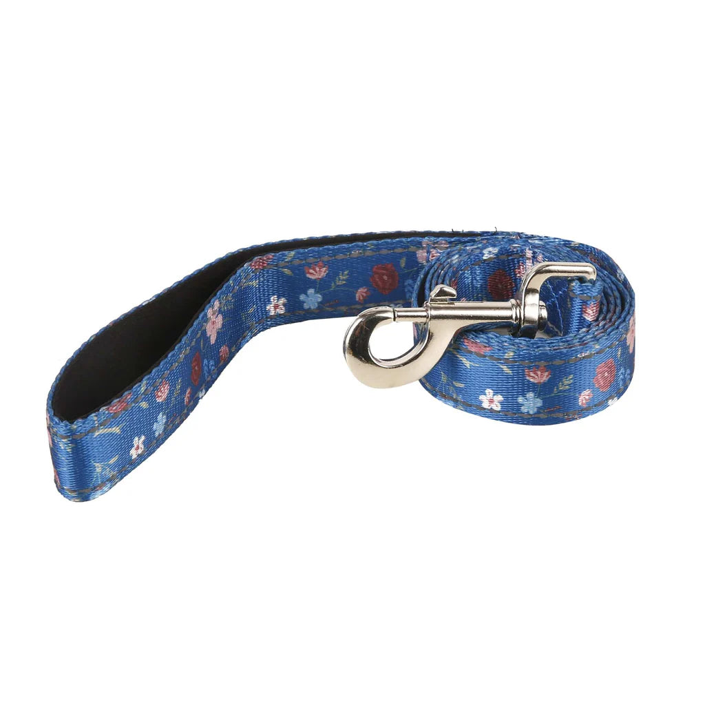 Eco Chic Floral Navy Dog Lead