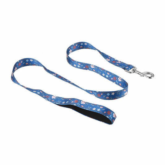Eco Chic Floral Navy Dog Lead