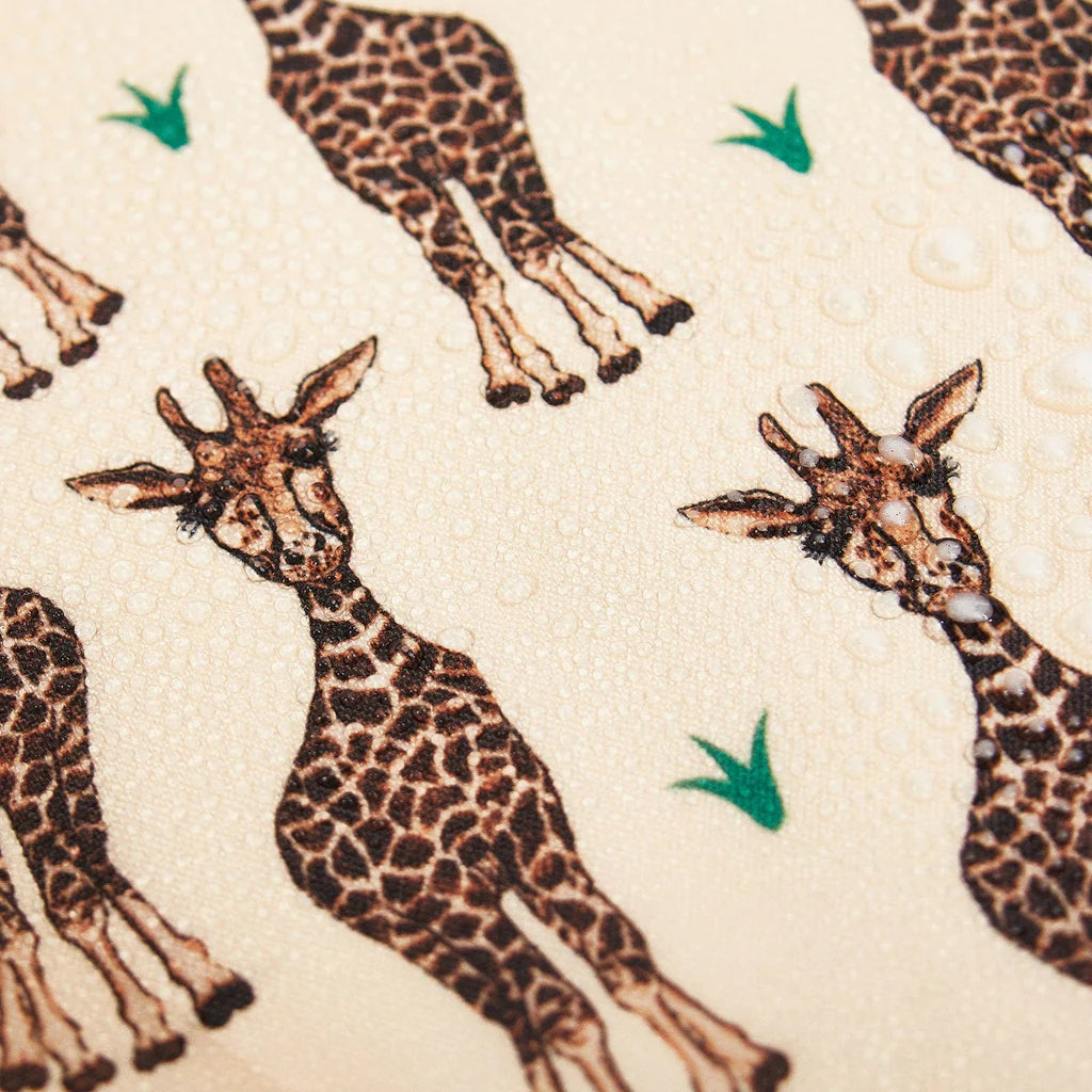 Eco Chic Lightweight Foldable Giraffes Backpack