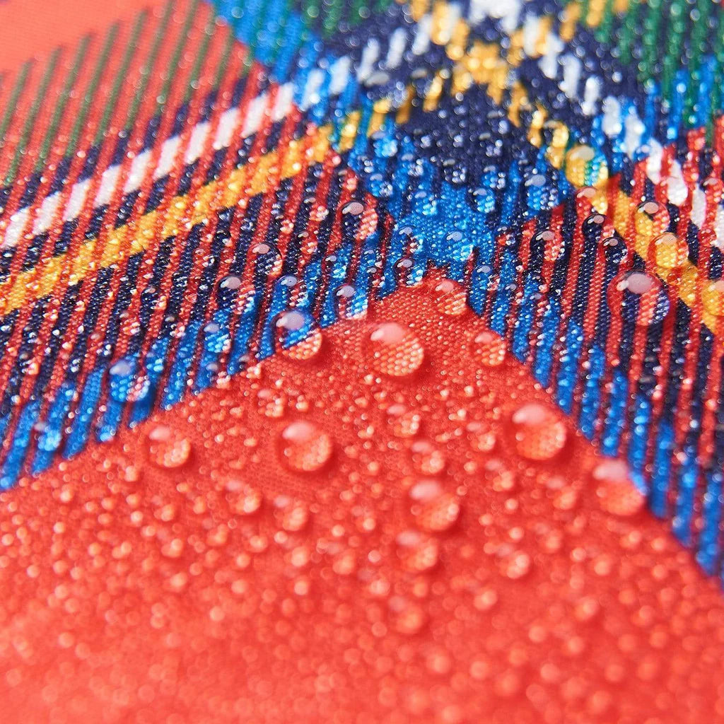 Eco Chic Lightweight Foldable Reusable Red Tartan Shopping Bag