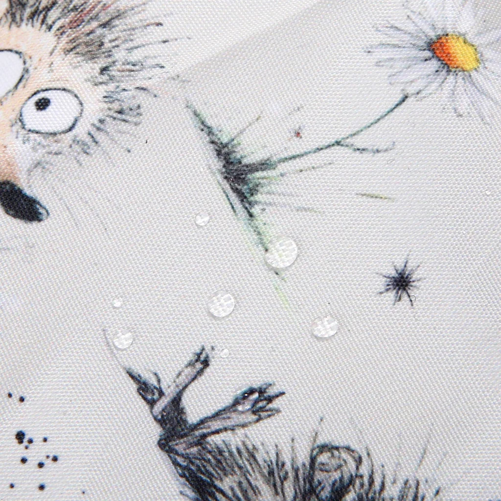 Eco Chic lightweight foldable reusable shopping bag in Whimsy Hedgehog print