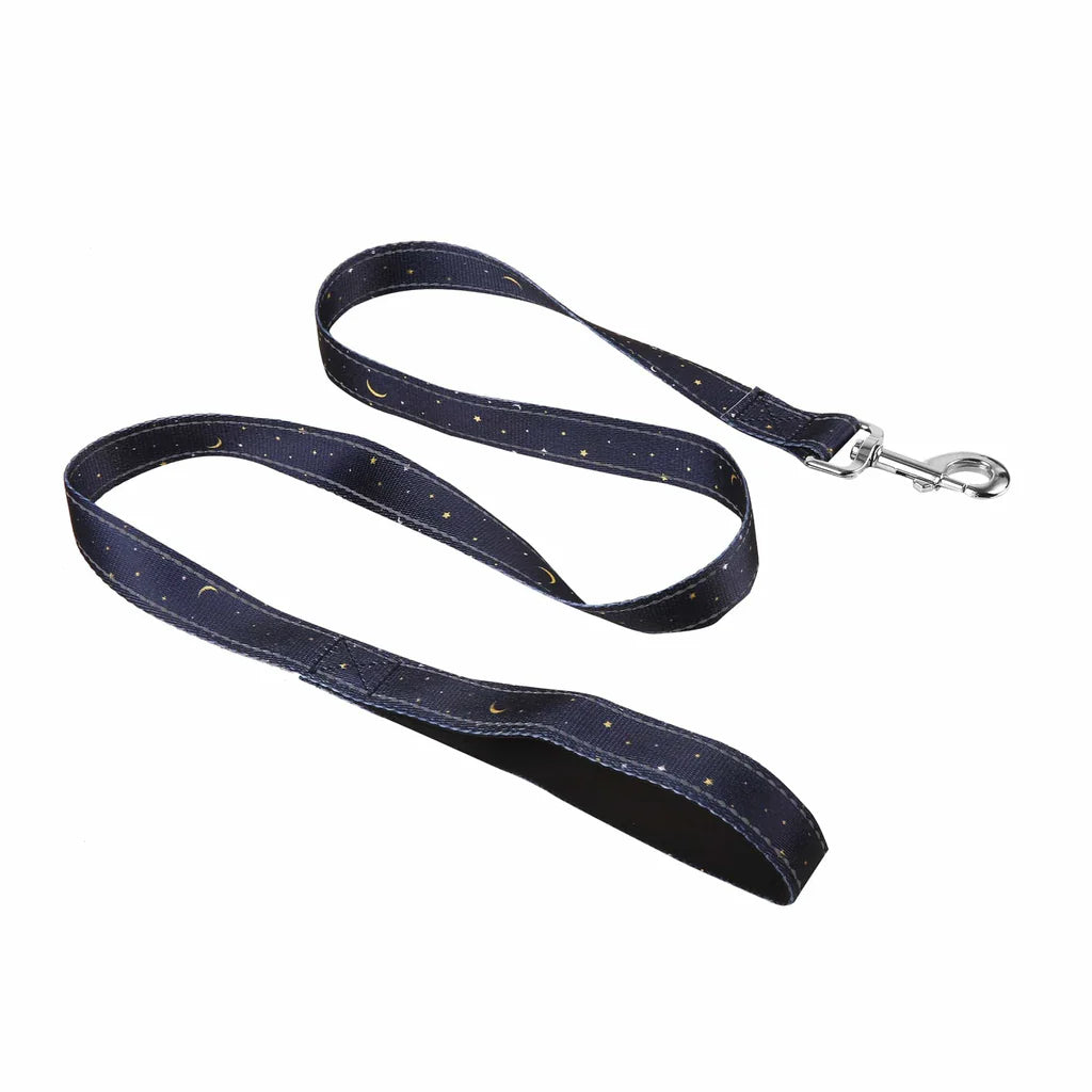 Eco Chic Navy Stars & Moons Dog Lead