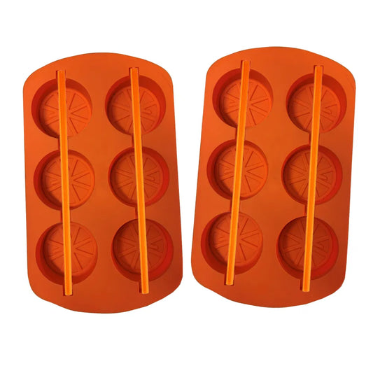 Eddingtons Epicurean Citrus Slices Silicone Ice Cube Mould & Straw Set