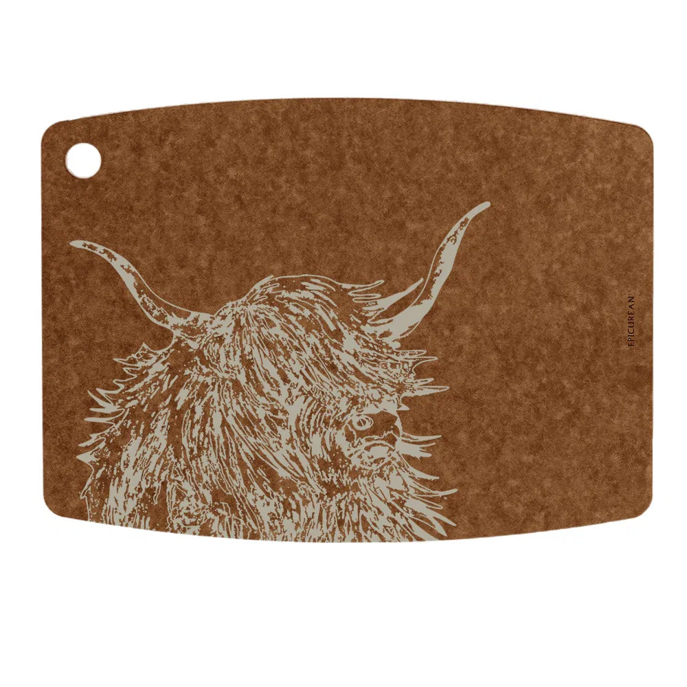 Eddingtons Epicurean Highland Cow Gourmet Chopping Board