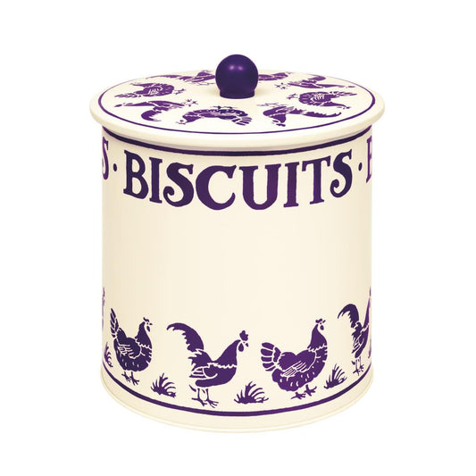 Emma Bridgewater Blue Hens Biscuit Barrel