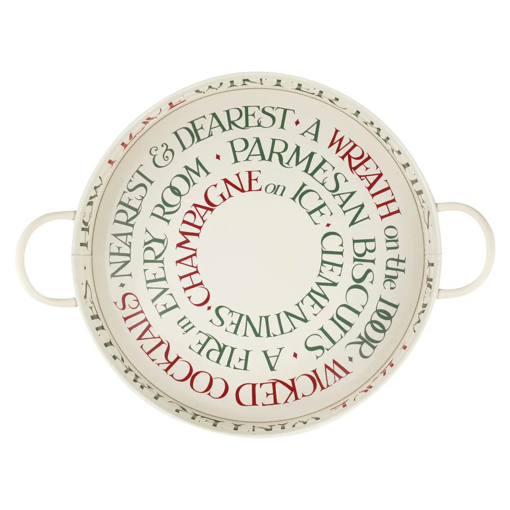 Emma Bridgewater Christmas Toast Large Handle Tray