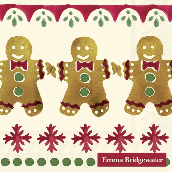 Emma Bridgewater Gingerbread Cream Cocktail Napkins