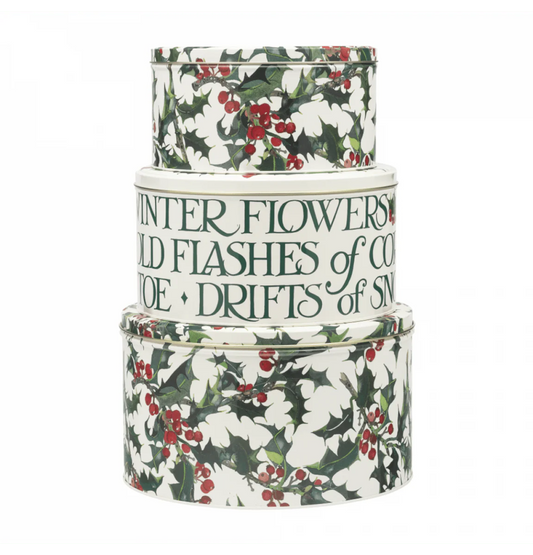 Emma Bridgewater Holly Cake Tins Set of 3