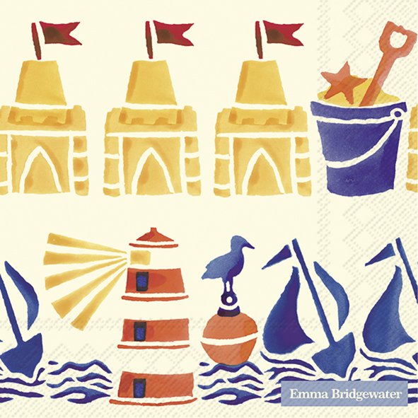 Emma Bridgewater Lunch Napkins Summer Icons Cream