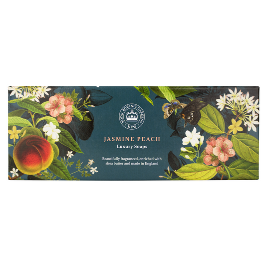 English Soap Company Kew Gardens Jasmine Peach Triple Soap Gift Box