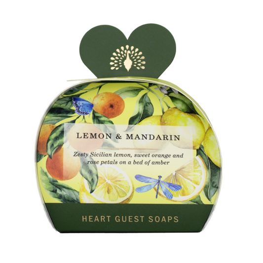 English Soap Company Lemon & Mandarin Heart Guest Soaps