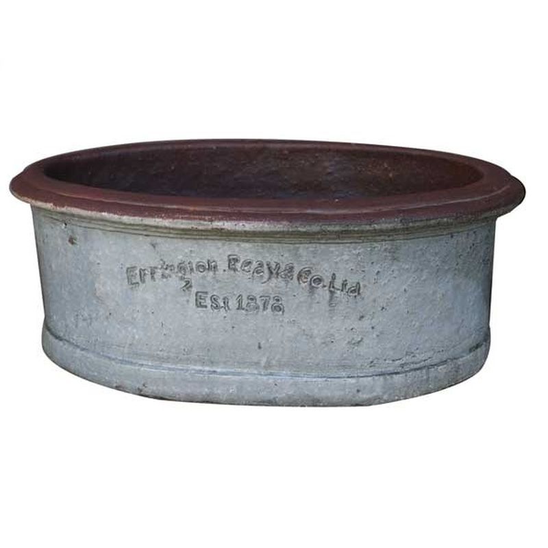 Errington Reay Courtyard Stone Oval Trough Planter