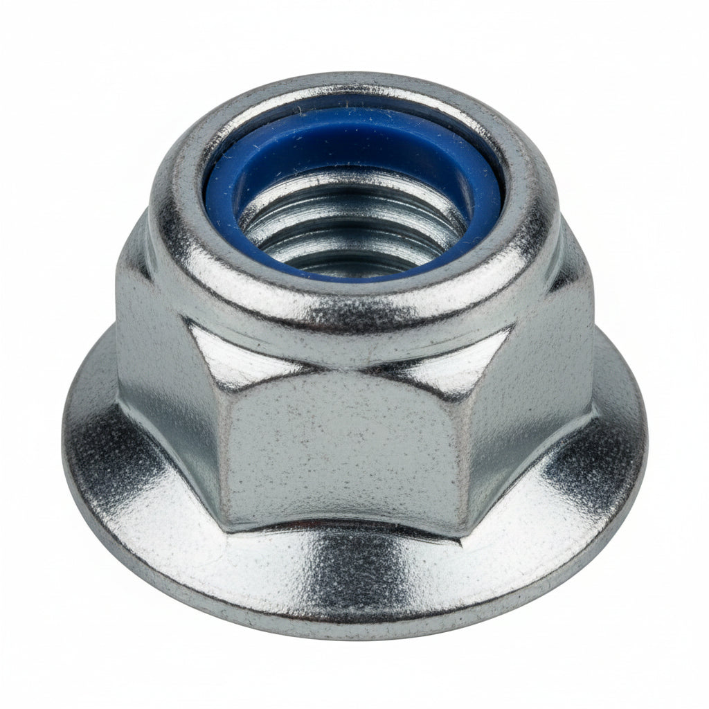 Ifor Williams Nut M12 Flanged Nyloc 10-Pack