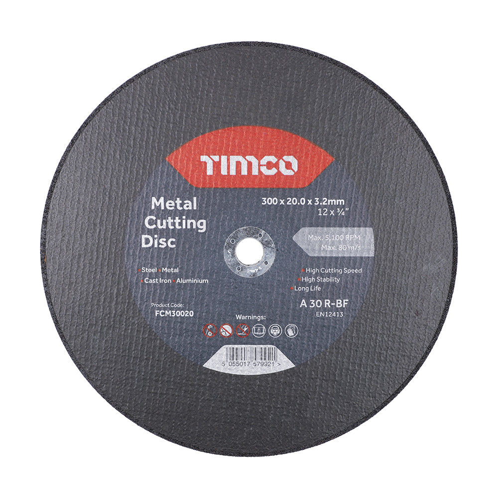 TIMCO Metal Cutting Disc 300x3x20mm 