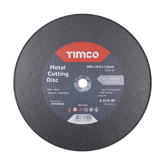 TIMCO Metal Cutting Disc 300x3x20mm 