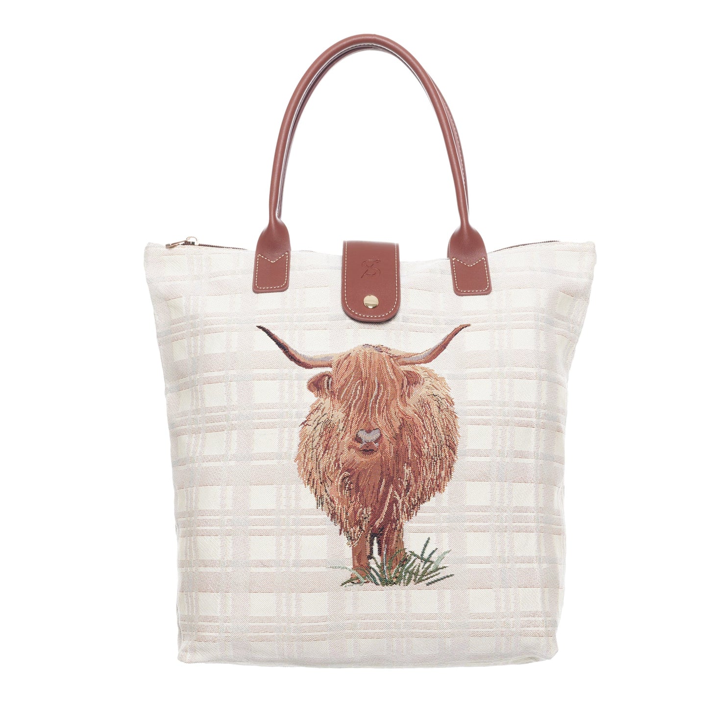 Signare Highland Cow Folding Bag