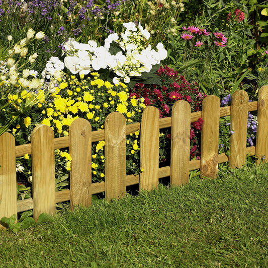 Forest Garden Picket Fence Edging