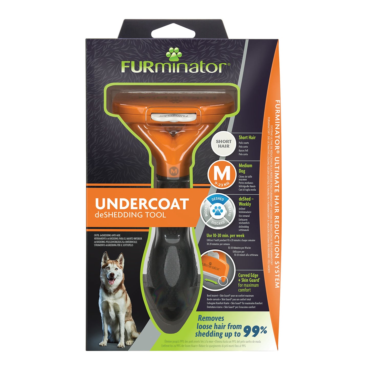Furminator Undercoat Deshedding Tool for Short Hair Dog