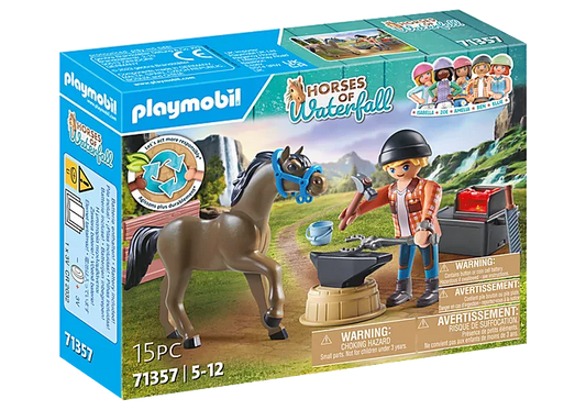 Playmobil Horses of Waterfall - Farrier Ben and Archilles