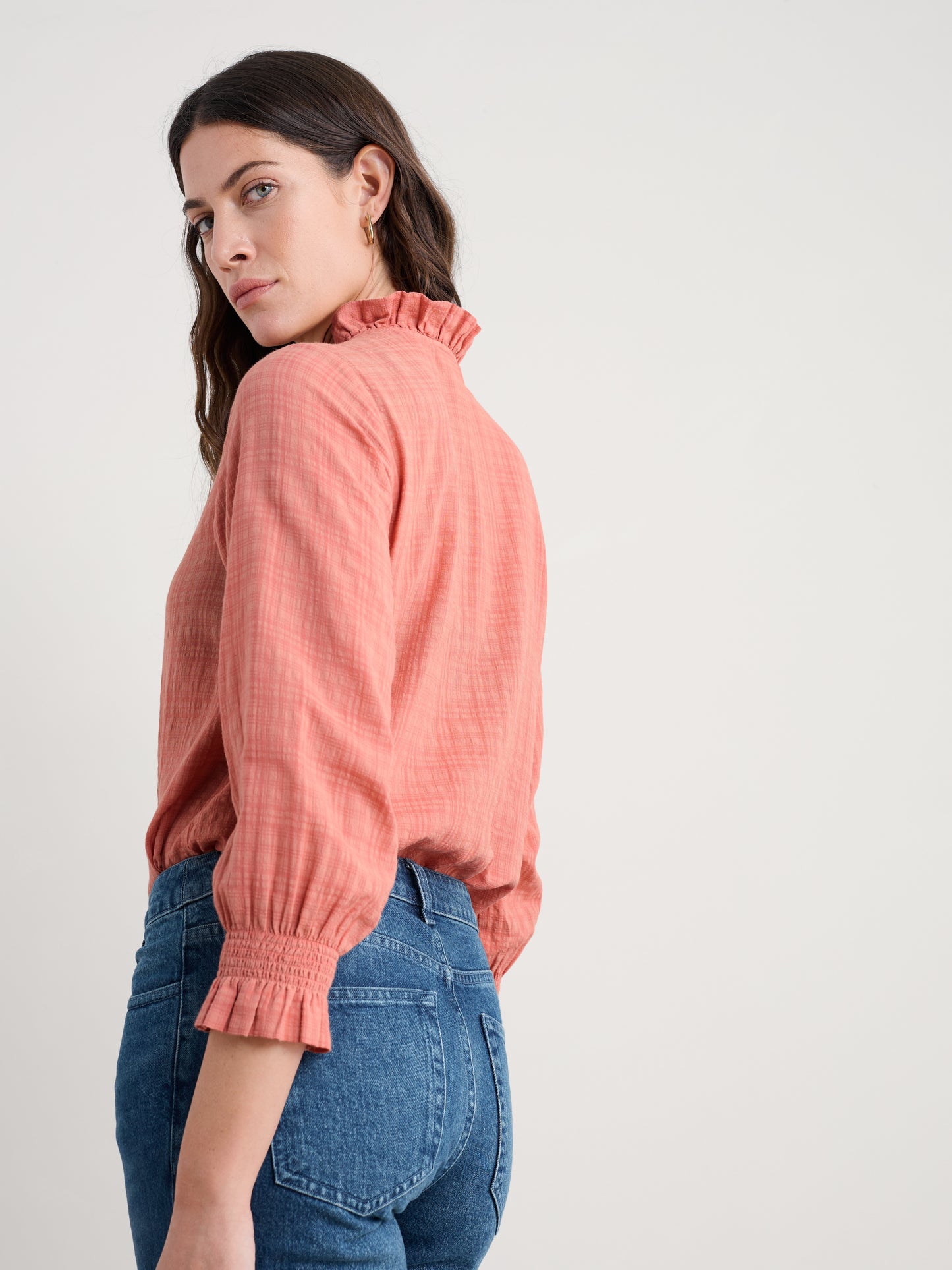 Seasalt Feather Star Checked Top