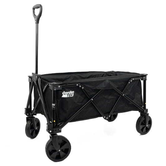 GardenTek Folding Garden Trolley 120kg Load 135L GTW220