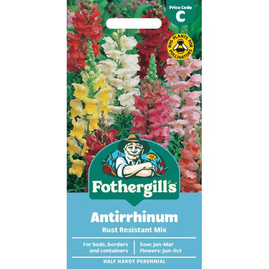 Fothergill's Antirrhinum Rust Resistant Mixed Seeds