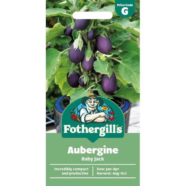Fothergill's Aubergine Baby Jack Seeds