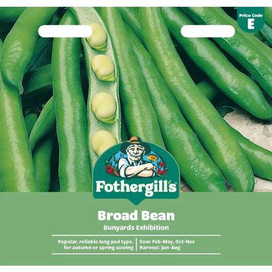 Fothergill's Broad Bean Bunyards Exhibition Seeds