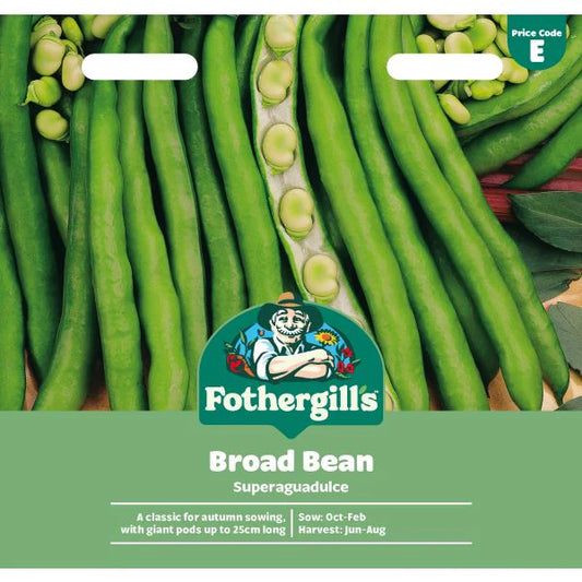 Fothergill's Broad Bean Superaguadulce Seeds