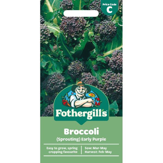 Fothergill's Broccoli Sprouting Early Purple Sprouting Seeds
