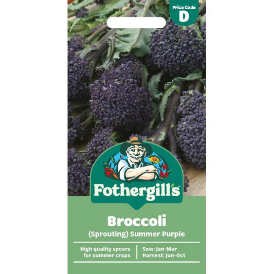 Fothergill's Broccoli Sprouting Summer Purple Seeds