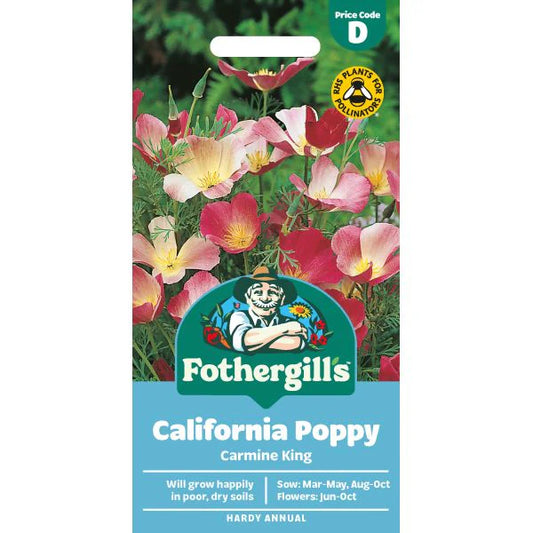 Fothergill's California Poppy Carmine King Seeds