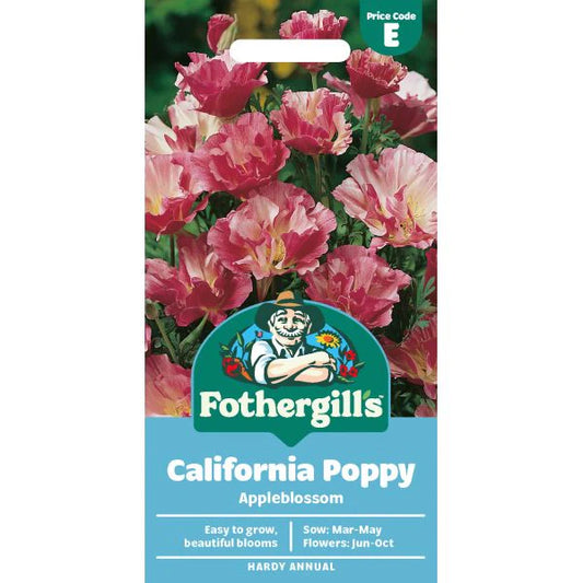 Fothergill's Californian Poppy Appleblossom Pink Seeds