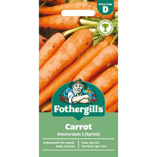 Fothergill's Carrot Amsterdam Forcing 3 Sprint Seeds