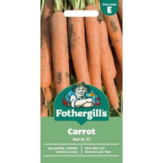 Fothergill's Carrot Nerac F1 Vegetable Seeds