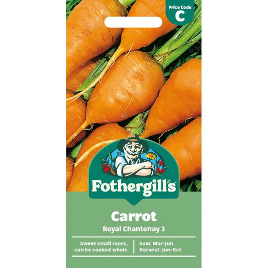 Fothergill's Carrot Royal Chantenay 3 Seeds