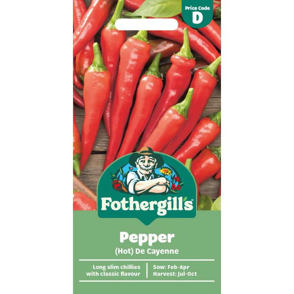 Fothergill's Chilli Pepper De Cayenne Seeds
