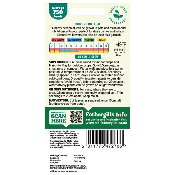 Fothergill's Chive Seeds