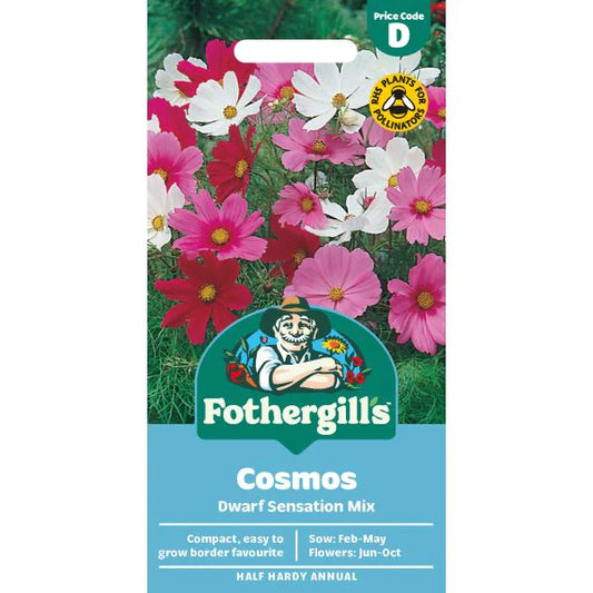 Fothergill's Cosmos Dwarf Sensation Mixed Seeds