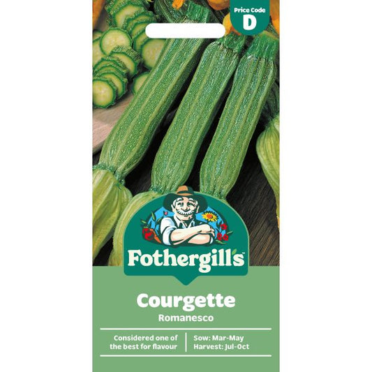 Fothergill's Courgette Romanesco Seeds