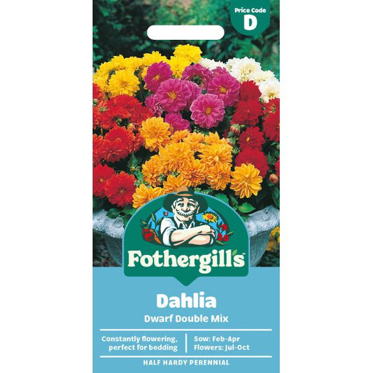 Fothergill's Dahlia Dwarf Double Mixed Seeds