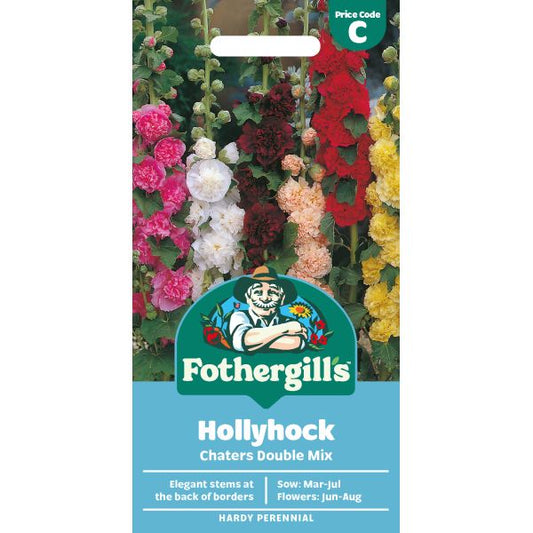 Fothergill's Hollyhock Chaters Double Mixed Seeds
