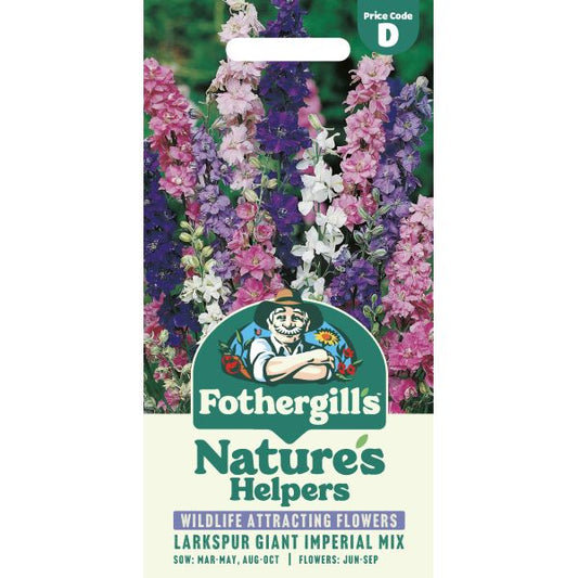 Fothergill's Larkspur Giant Imperial Mixed Seeds