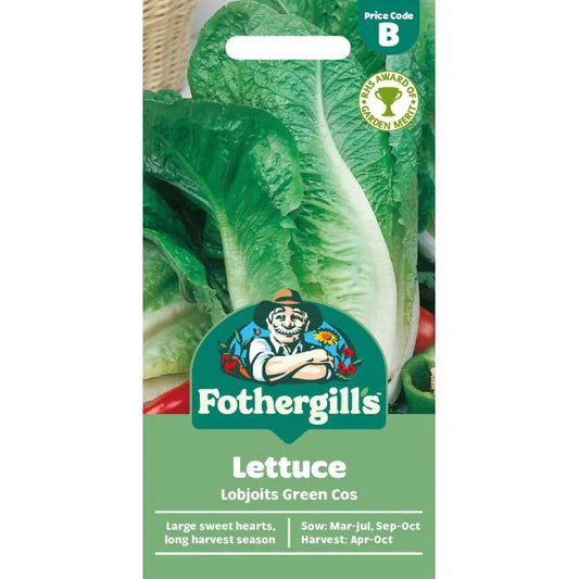 Fothergill's Lettuce Lobjoits Green Cos Seeds