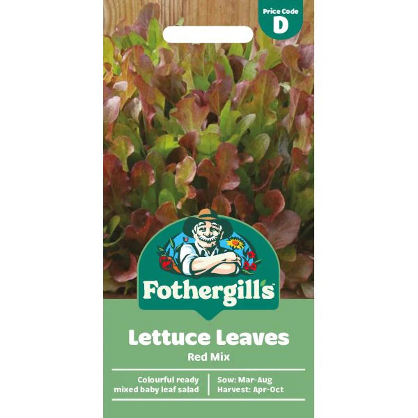 Fothergill's Lettuce Mixed Red Salad Leaves Seeds